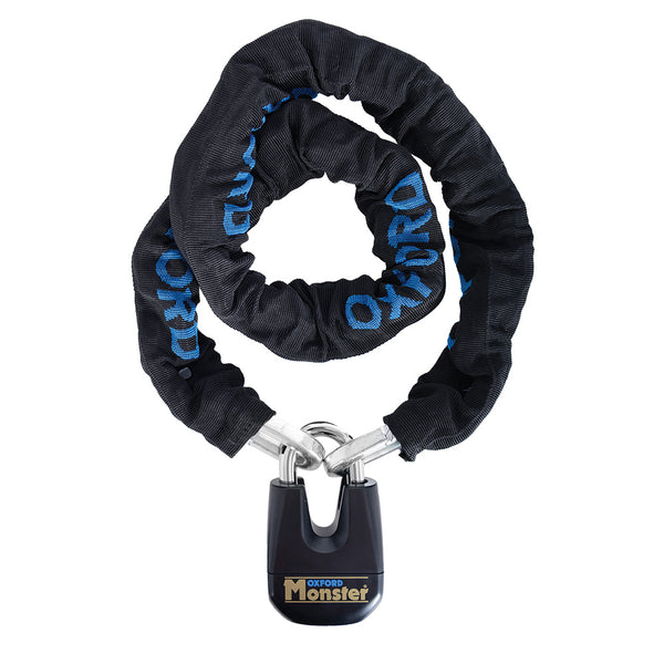 Oxford Monster 12mm Square Chain & Padlock