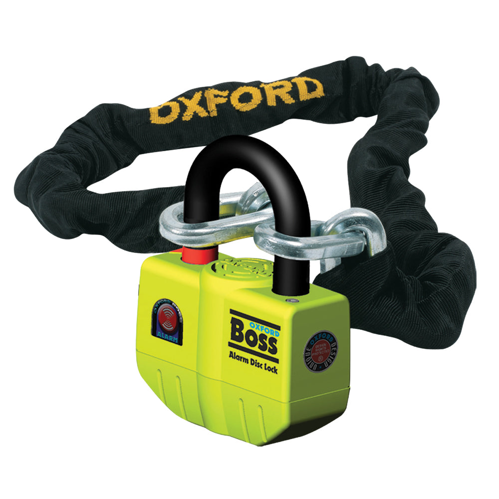 Oxford Boss Alarm Lock & Chain 12mm x 2.0m