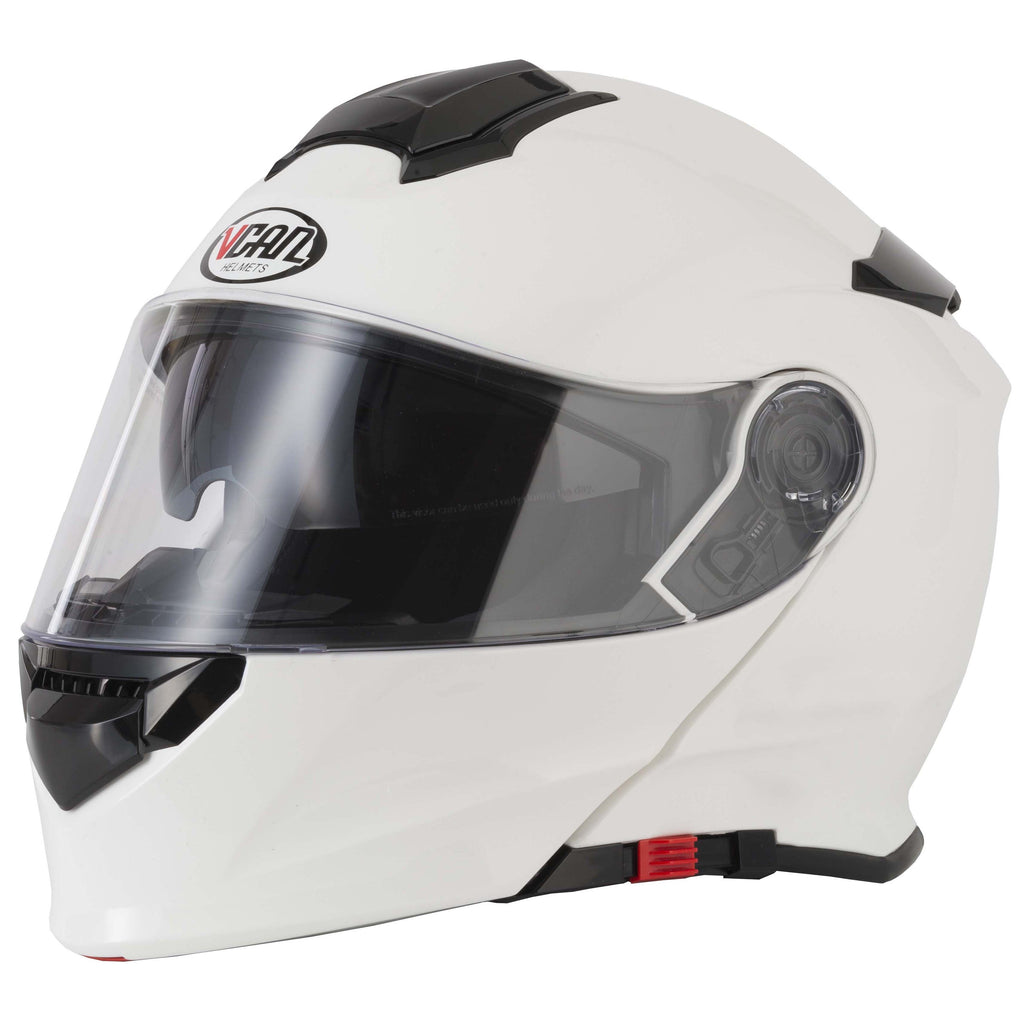 Vcan H272 Gloss White Helmet