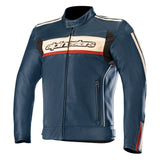 Alpinestars Dyno v2 Leather Jacket Navy-NW4 Motorcycles-NW4 Motorcycles-Scooter-Shop-London