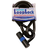 Oxford Loop Lock Cable & Padlock 2m x 15mm-NW4 Motorcycles-NW4 Motorcycles-Scooter-Shop-London