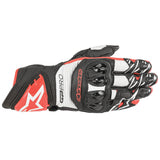 Alpinestars Gp Pro R3 Gloves Black White & Bright Red-NW4 Motorcycles-NW4 Motorcycles-Scooter-Shop-London