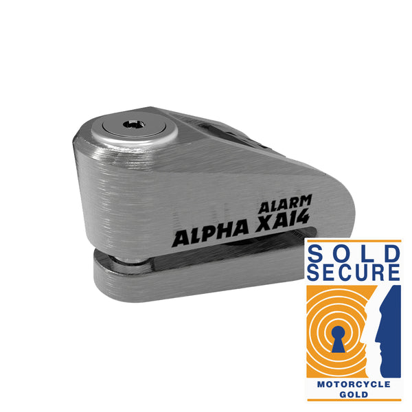 Oxford Alpha XA14 Alarm Disc Lock(14mm pin) Stainless