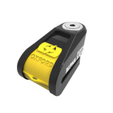Oxford Alpha XA14 Alarm Disc Lock(14mm pin) Black/Yellow-NW4 Motorcycles-NW4 Motorcycles-Scooter-Shop-London