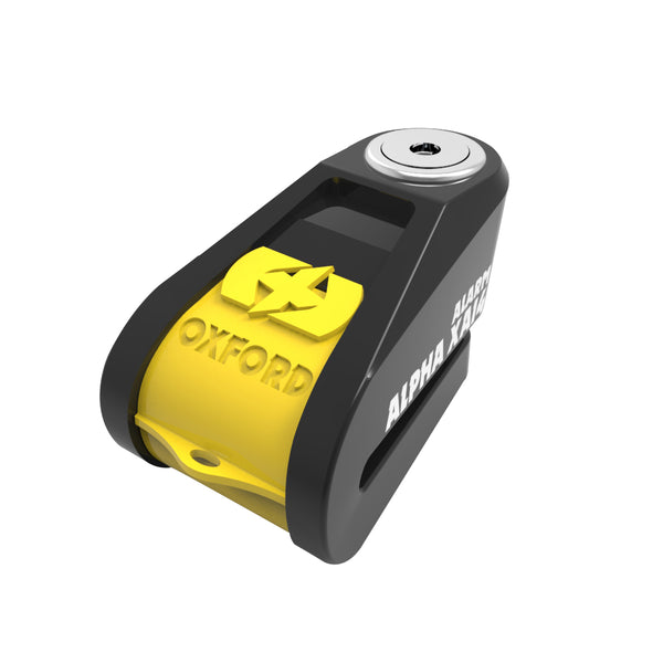 Oxford Alpha XA14 Alarm Disc Lock(14mm pin) Black/Yellow