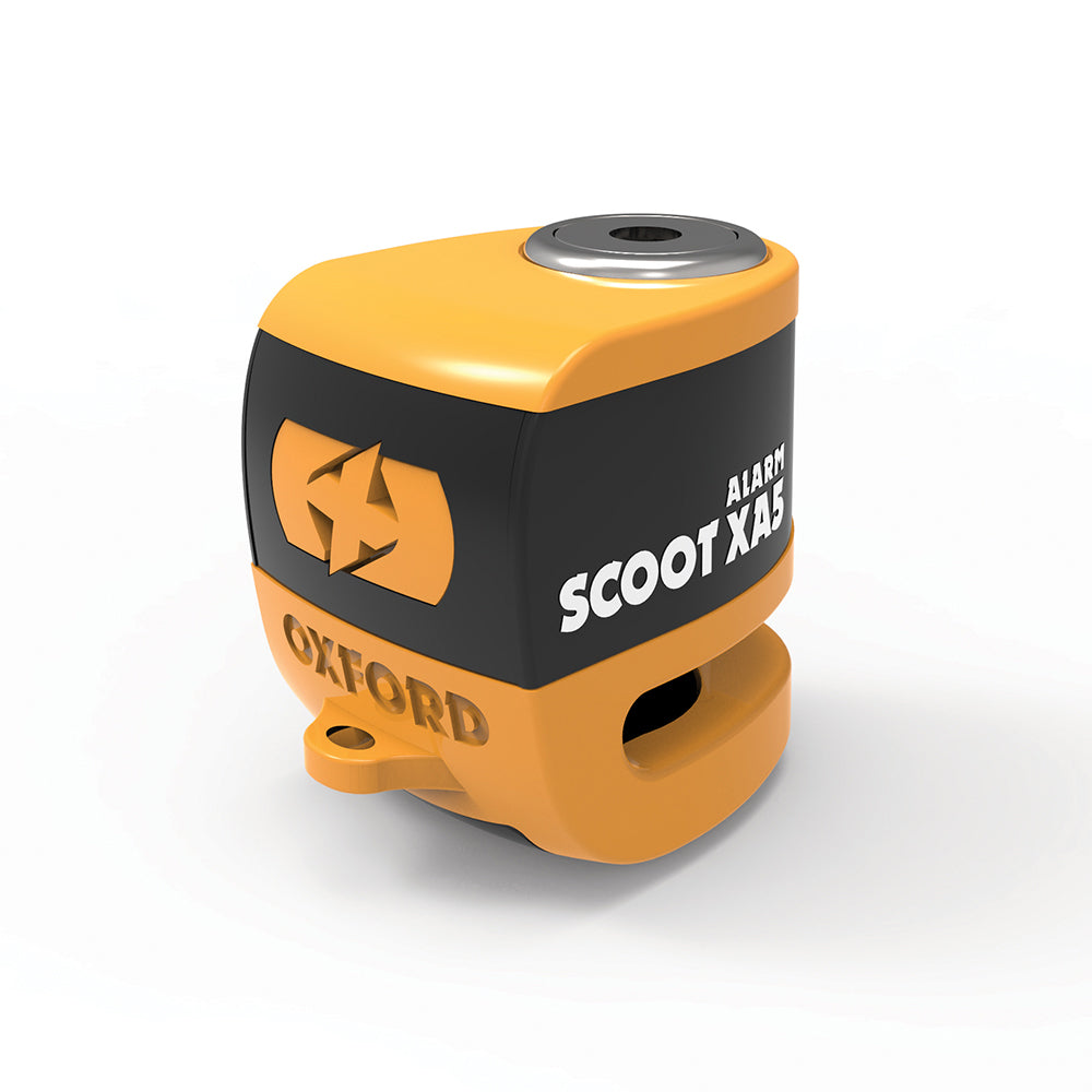 Oxford Scoot XA5 Alarm Disc Lock (5.5mm pin) Orange/Black