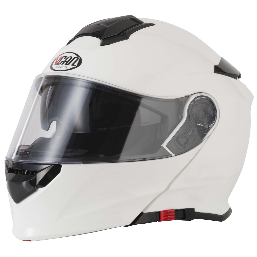 Vcan V271 Gloss White Helmet